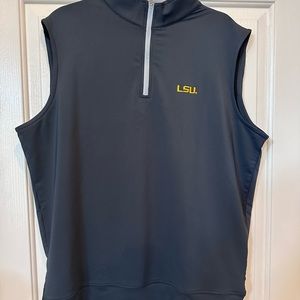NWOT Peter Millar LSU Vest Size Large Color Black